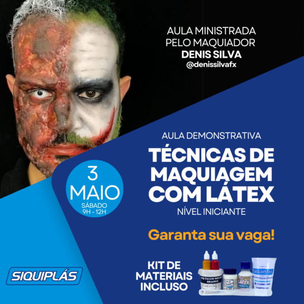 Técnicas de Maquiagem com Látex - Iniciante - Presencial